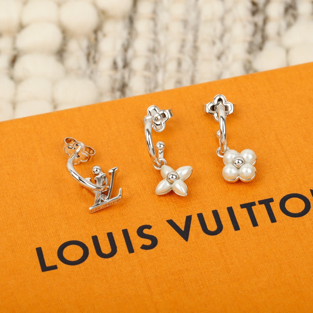 Louis Vuitton Silver Earrings